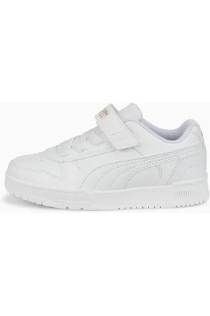PUMA Rbd Game Low Sneakers Kids, White/Gold, size 28, Shoes