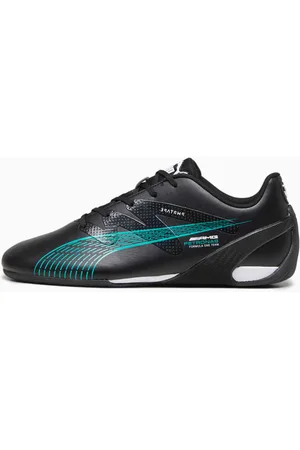 PUMA Mercedes-Amg Petronas Motorsport Carbon Cat Driving Shoes, Black/Spectra Green, size 39