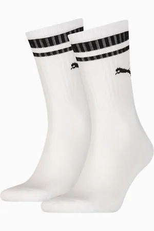 PUMA Unisex Crew Heritage Stripe Socks 2 Pack, , size 35-38, Clothing