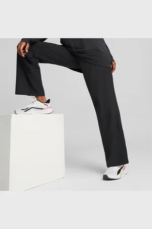 PUMA Modest Activewear Wide Leg Training Pants Women, , size L, Clothing
