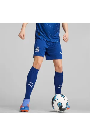 PUMA Olympique De Marseille Football Shorts, Royal Blue, size XXL, Clothing