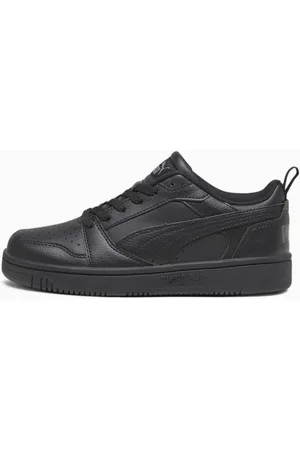 PUMA Rebound V6 Lo Youth Sneakers, Black/Shadow Grey, size 35,5, Shoes