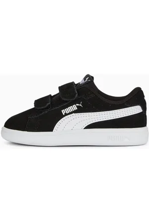 PUMA Smash 3.0 Suede Sneakers Baby, Black/White, size 21, Shoes