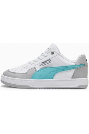PUMA Mercedes-Amg Petronas Caven 2.0 Youth Sneakers, White/Sheen Green/Silver, size 35,5, Shoes