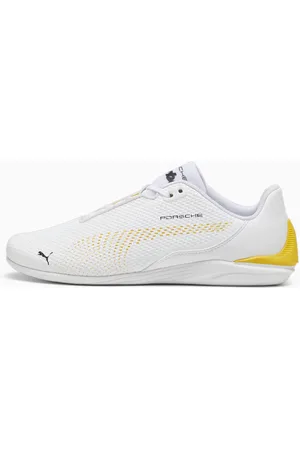 PUMA Porsche Legacy Drift Cat Decima Driving Shoes, White/Sport Yellow, size 47