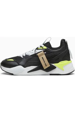 PUMA Amg Rs-X T Sneakers, Black/Electric Lime, size 42, Shoes