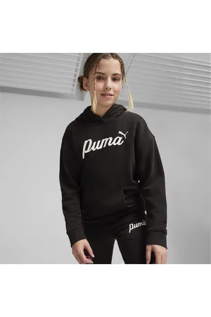 PUMA Ess+ Script Youth Hoodie, , size 128, Clothing