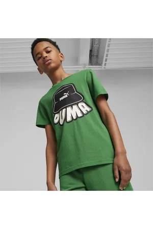 PUMA Ess+ Mid 90S Youth Graphic T-Shirt, , size 128, Clothing
