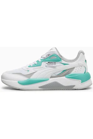 PUMA Mercedes F1 X-Ray Speed Motorsport Shoes, White/Sheen Green, size 46