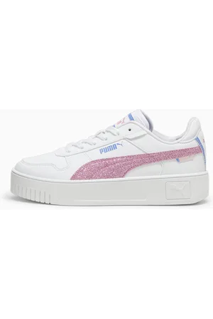 PUMA Carina Street Deep Dive Youth Sneakers, White/Fast Pink/Blue Skies, size 35,5, Shoes