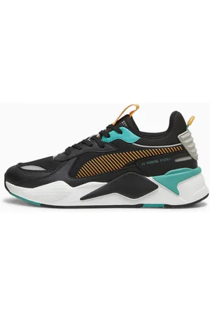 PUMA Rs-X Geek Sneakers, Black/Sparkling Green, size 37, Shoes
