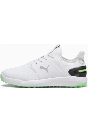 PUMA Ignite Elevate Golf Shoes Men, White/Green Pes/Black, size 39, Clothing