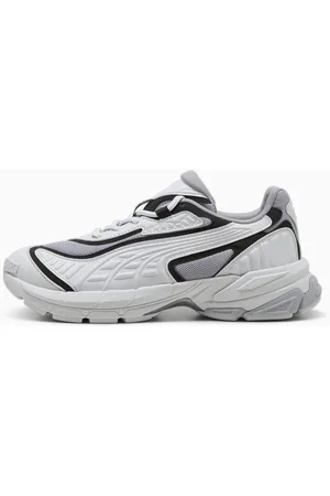 PUMA Velophasis 002 Tech Sneakers, Grey Fog/Silver Mist, size 37, Shoes