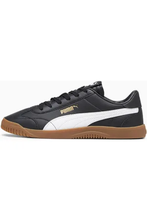PUMA Club 5V5 Sneakers, Black/White/Gold, size 37, Shoes