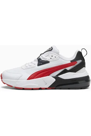 PUMA Vis2K Youth Sneakers, White/For All Time Red/Black, size 35,5, Shoes