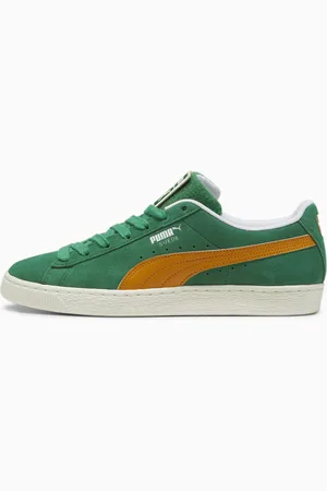 PUMA Suede Patch Sneakers, Archive Green/Frosted Ivory, size 36, Shoes