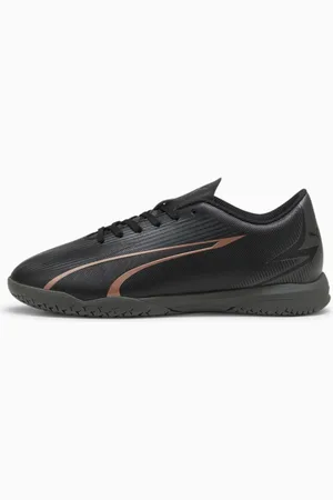 PUMA Ultra Play IT Youth Football Boots, Black/Copper Rose, size 29, Shoes