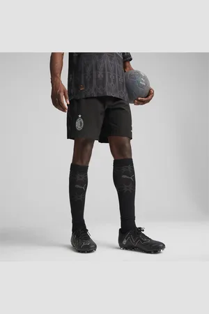 PUMA AC Milan x Pleasures Promo Football Shorts, Asphalt Grey, size L, Clothing