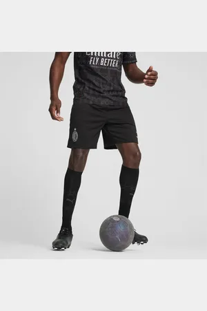 PUMA AC Milan x Pleasures Football Shorts, Asphalt Grey, size L, Clothing