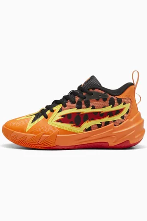 PUMA Hoops x Cheetos Scoot Zeros Youth Basketball Shoes, For All Time Red/Rickie Orange/Yellow Blaze, size 35,5, Shoes