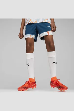 PUMA X Neymar Jr Creativity Youth Football Shorts, Ocean Tropic/Hot Heat, size 128, Clothing