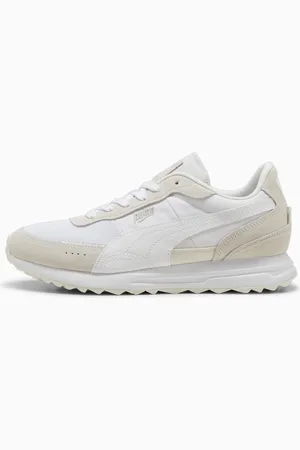 PUMA Road Rider Suede Sneakers, White/Vapor Grey, size 37, Shoes