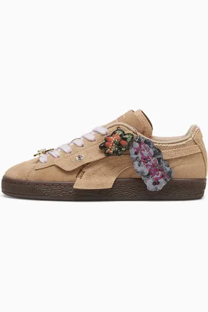 PUMA X x-Girl Suede Sneakers, Dusty Tan/Toasted Almond, size 36, Shoes