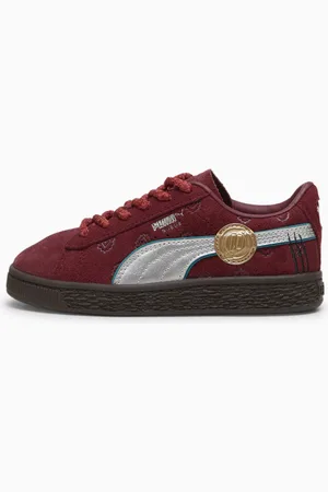 PUMA X One Piece Suede Red-Haired Shanks Sneakers Kids, Regal Red/Silver, size 27,5, Shoes