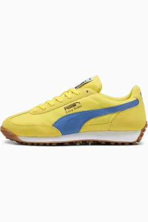 PUMA Easy Rider Vintage Sneakers, Speed Yellow/Bluemazing/Gold, size 42, Shoes