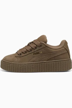 PUMA Fenty x Creeper Phatty Earth Tone Sneakers Kids, Totally Taupe/Gold/Warm White, size 27,5, Accessories