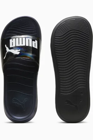 PUMA Popcat 20 Girlpower Unisex Sandals, Black/White, size 37, Shoes