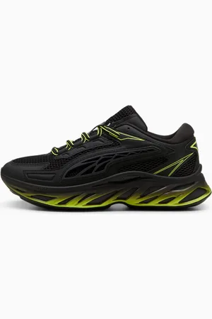 PUMA Exotek Nitro™ Racing Sneakers, Black/Electric Lime, size 36, Shoes