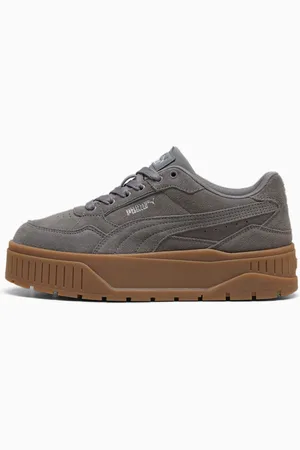 PUMA Karmen II Idol Suede Sneakers Women, Cool Dark Grey/Cool Dark Grey, size 35,5, Shoes