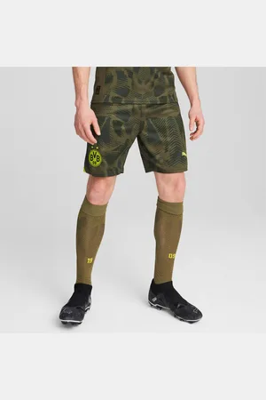 PUMA Borussia Dortmund 24/25 Goalkeeper Shorts Men, Olive Drab/Myrtle, size L, Clothing