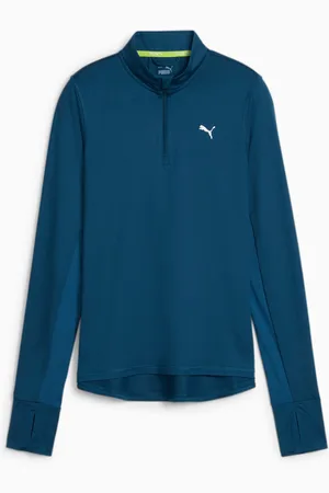 PUMA Run Favourite Quarter-Zip Running Top Shirt Women, , size L, Clothing