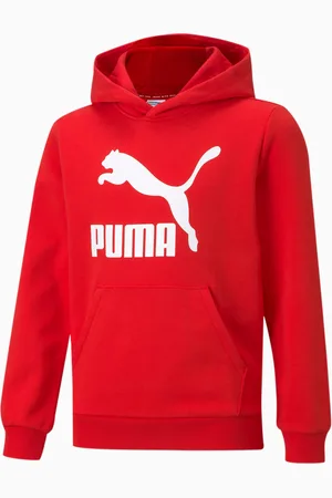 PUMA Classics Logo Hoodie Youth, , size 152, Clothing