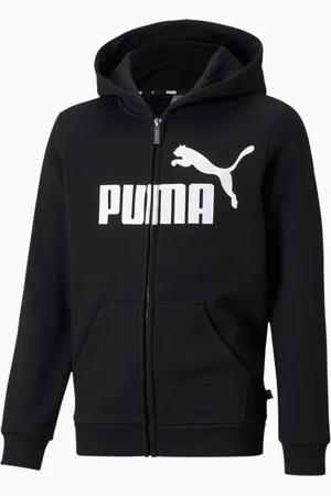 PUMA Essentials Big Logo Full-Zip Hoodie Youth, , size 104, Clothing