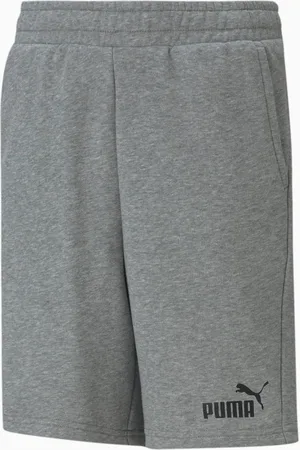 PUMA Essentials Sweat Shorts Youth, Medium Grey Heather, size 104, Clothing