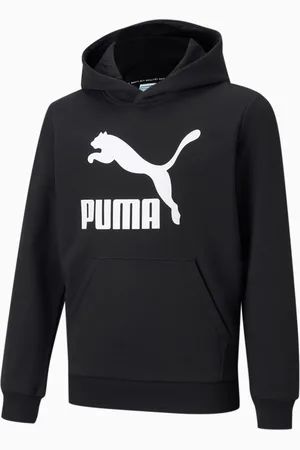 PUMA Classics Logo Hoodie Youth, , size 104, Clothing