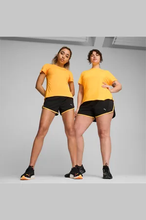 PUMA Run Favourite Velocity 3" Running Shorts Women, Black/W Sunstream, size 3XL, Clothing