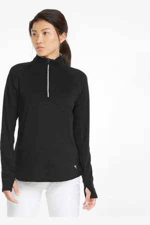 PUMA Gamer Quarter-Zip Golf Pullover Top Women, , size S, Clothing