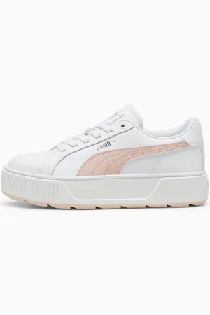 PUMA Karmen L Trainers Women, White/Rose Quartz/Silver, size 35,5, Shoes