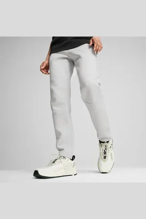 PUMA Evostripe Pants Women, Light Grey Heather, size L, Clothing