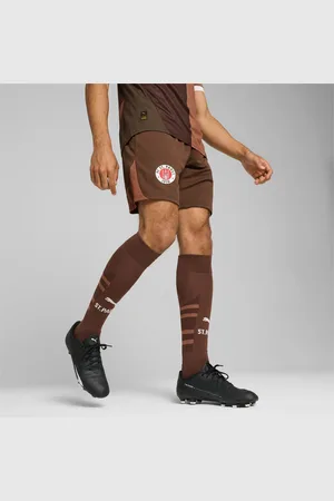 PUMA FC St. Pauli 24/25 Home Shorts Men, Espresso Brown/White, size 3XL, Clothing