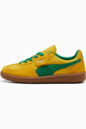 PUMA Palermo Sneakers Unisex, PelÃ© Yellow/Yellow Sizzle/Archive Green, size 43, Shoes