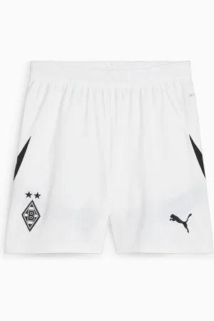 PUMA Borussia MÃ¶nchengladbach 24/25 Shorts Youth, White/Black, size 116, Clothing