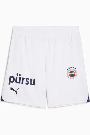 PUMA FenerbahÃ§e Sk 24/25 Shorts Men, White/Blue Violet, size L, Clothing