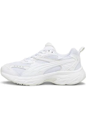 PUMA Morphic Base Youth Sneakers, White, Size 35.5, Shoes