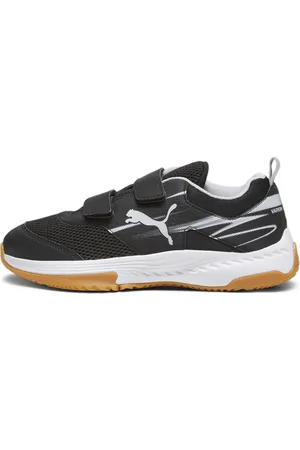PUMA Varion II Indoor Sports Hook-and-Loop Shoes Kids, Black, Size 29, Shoes