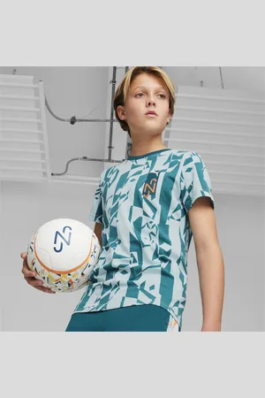 PUMA X NEYMAR JR Creativity Youth T-Shirt, Blue, Size 15-16Y, Clothing